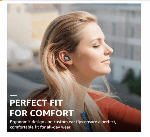 TOZO Hybrid Active Noise Cancelling Wireless Earbuds, 6 Mics ENC Clear Call, IPX8 Waterproof, in Ear Bluetooth 5.3 Headphones Stereo Bass Ear Buds 59H Playtime with LED Display 32 EQs via APP - Image 5