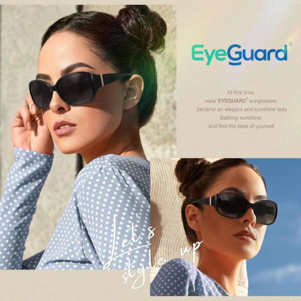 Oversized Sunglasses Womens Trendy Large Driving Sun Glasses Ladies Big Sunnies Shades - Image 10