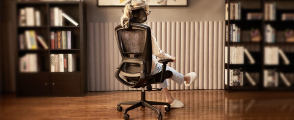 Headrest for Office Chair ELATASK, Not General, Grey Mesh Black Frame - Image 14
